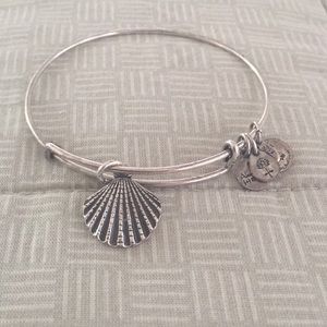 Alex & Ani seashell charm bracelet